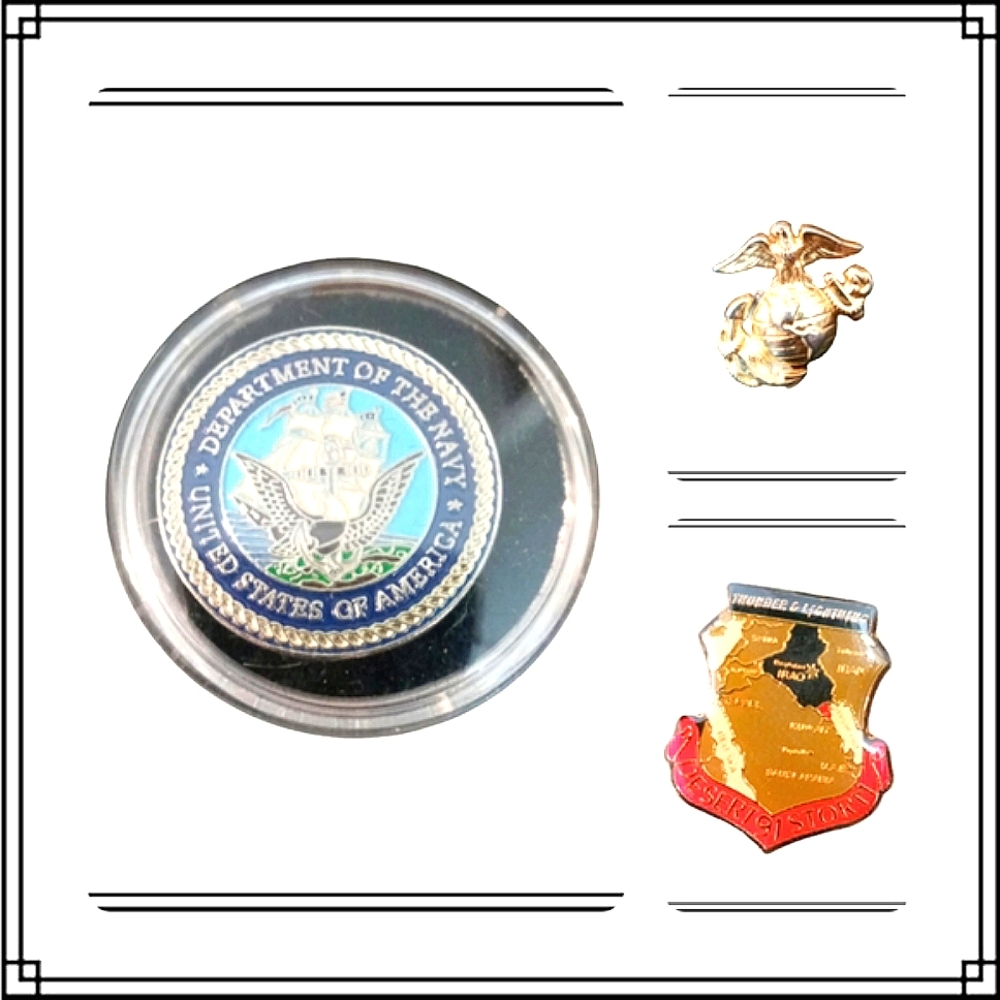 Vintage Military Collectible Pin Set Bundle